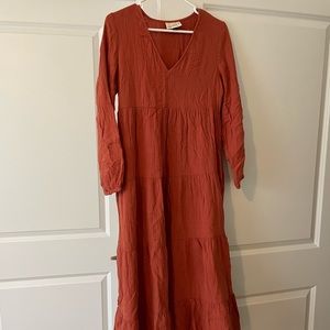 Universal thread, Rusty, orange dress, size small